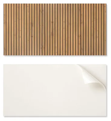 Image de Panneau mural en vinyleReproductioné, dimensions 120 x 60 cm, panneaux muraux en bois verticaux