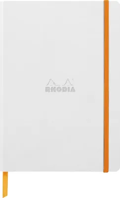 Produktbild von Rhodia Notizbuch A5 Softcover, 80 Bl 90g, dot/punktkariert, Weiß 117480C