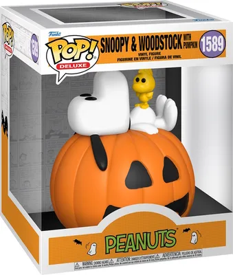 Produktbild von Peanuts - Snoopy & Woodstock with Pumpkin 1589 Funko Pop! Deluxe