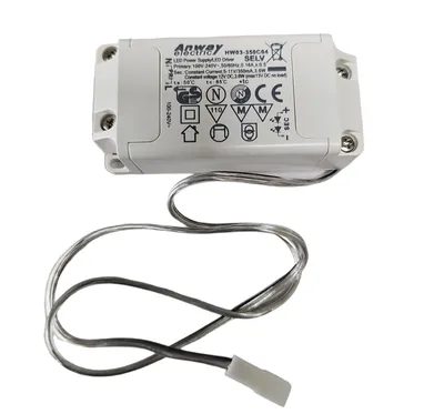 Obrázek produktu pro LED transformátor Anway HW03-350C04 12 V DC 3,6 W 350 mA stejnosměrný proud  bílý Driver18723