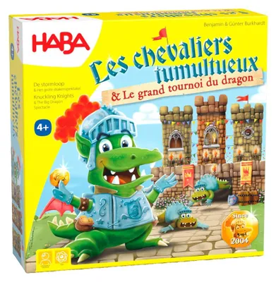 Zdjęcie produktu dla Haba gra planszowa Turniej Rycerski - edukacyjna gra dla dzieci ze smokiem