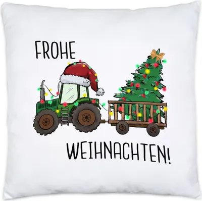 Produktbild von Frohe Weihnachten Kissen Weihnachten Weihnachtsbaum Weihnachtsdekoration Merry Christmas
