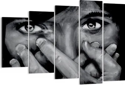 Produktbild von Bild auf Leinwand - Leinwandbild - Graffiti Wand Farbe Malerei - 150x100cm - Wand Bild - Wanddeko - Leinwanddruck - Bilder - Kunstdruck - Wanddekoration - Leinwand bilder - Wandkunst - EG150x100-0459