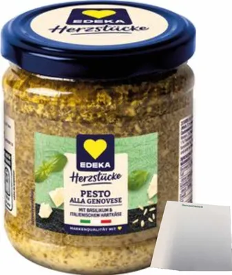 Produktbild von EDEKA Pesto Genovese (190g Glas) + usy Block