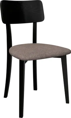 Produktbild von MIRJAN24 Stuhl Hugo New VI, Esszimmerstuhl aus Buchenholz, 47x48x86 cm (Holzfarbe: Schwarz, Stofffarbe: Hygge D20)