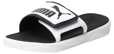 Immagine prodotto di Ciabatte unisex PUMA Royalcat Comfort, colore bianco e nero, taglia 35.5 EU