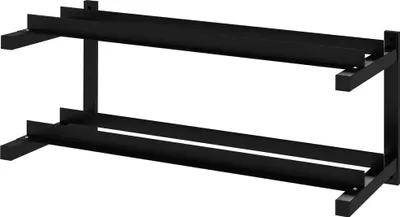 Produktbild von Hantelständer, Hantelgestell, 2 Etagen, bis 70 kg, Stahl, 98x40x35 cm, Schwarz