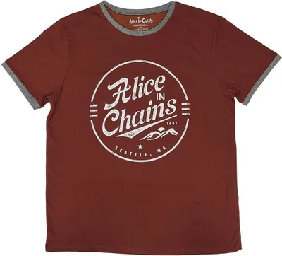 Obrázek produktu pro Alice In Chains - Tričko pro muže/dámy Uni RO10264 (L) (Červená)
