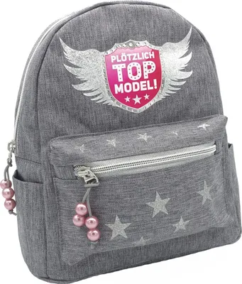 Produktbild von "Plötzlich Top Model" Kinder Rucksack für Kindergarten, Schule und Freizeit (Grau)