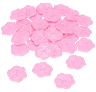 Produktbild von 100 rosa Wachungsstempel-Aufkleber zur Dekoration