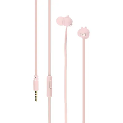 Image de Casque intra-auriculaire Tellurium Pixy, étui, rose