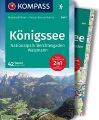 Immagine prodotto di KOMPASS Wanderführer Königssee, Nationalpark Berchtesgaden, Watzmann, 42 Touren mit Extra-Tourenkarte