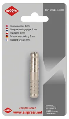 Produktbild von Airpress Schlauchverbindungsrohr | 8 x 8 mm