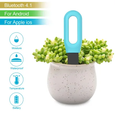 Image de Tuya BT : appareil de mesure intelligent 2-en-1 de l'humidité du sol et de la température ambiante, appareil de mesure pour plantes en pot d'intérieur, culture, outils de jardinage, connexion