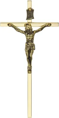 Immagine prodotto di Croce appesa, ottone, oro, 11,5 cm