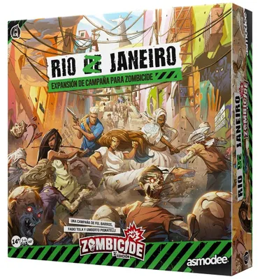Produktbild von Asmodee Zombicide 2. Ausgabe: Rio Z Janeiro, Kampagnenerweiterung mit 10 Karneva