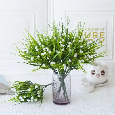 Kunstblumen, 6 Stück, weiß, für Hochzeit, DIY, Wohndekoration