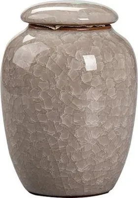 Produktbild von Luxe Mini Urne 200 ML - Keramische Urne für Menschliche und Tierasche - Kristall Rosa - Dekorative Aschenurne