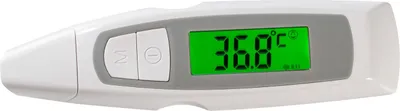 Produktbild von Cabino Infrarot-Thermometer berührungslos, schnell & präzise, für Stirn und Ohr, Kinder & Erwachsene