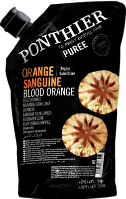 Produktbild von Food-United BLUT-ORANGEN SANGUINE PÜREE Frucht-Püree von Ponthier 2x 1KG