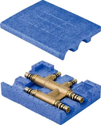 Produktbild von Geberit GE Mepla, Kreuzungs-T-Stück, mit Box, d26 x 16 x 26mm, MS, 1 Stk.
