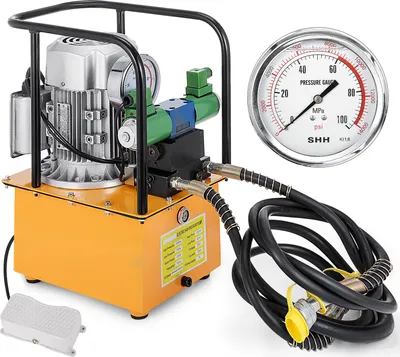 Obrázok produktu pre VEVOR Elektricky poháňané hydraulické čerpadlo s dvojčinným elektromagnetickým ventilom DB075, 750 W