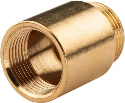 Produktbild von Messing Gewinde-Fitting Hahnverlängerung IG/AG 1' (DN 25) Länge 40 mm - schwere Ausführung