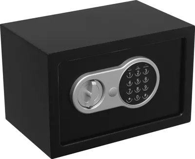 Zdjęcie produktu dla Sejf Cyfrowy zamek z kluczem Stalowy sejf 31 * 20 * 20 cm do przechowywania kosztowności