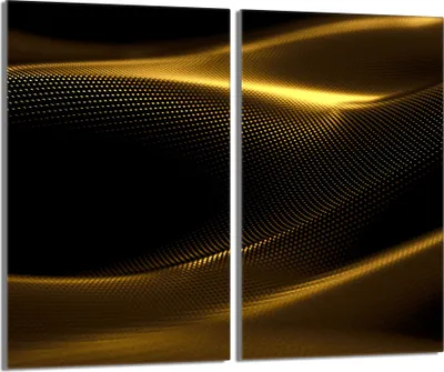Produktbild von Glasschutzplatte für Herd 2x30x52 Gold
