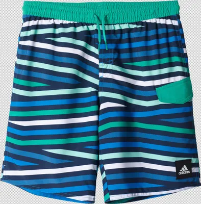 Produktbild von Adidas YB STRIPE SH CL CORGRN/SHOBLU/EASGRN/ 128