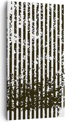 Produktbild von Bild auf Leinwand - Leinwandbild - Einteilig - Abstraktion Schwarz Gürtel - 55x100cm - Wand Bild - Wanddeko - Wandbilder - Leinwanddruck - Bilder - Wanddekoration - Leinwand bilder - PA55x100-4855