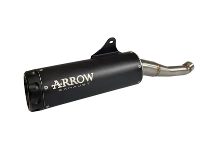 Produktbild von ARROW Auspuff REBEL DARK Sip-On mit Aluminium-Endkappe für Yamaha XSR 125 Modelljahr 2022-