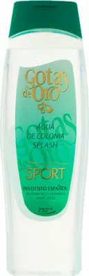 Zdjęcie produktu dla Spanish Institute Agua De Colonia / Eau de Cologne / Gotas De Oro - Sport - Vegan / 750 ml