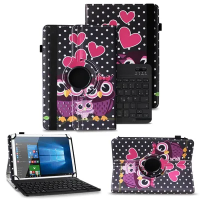 Produktbild von Schutzhülle für Telekom T Tablet /2 Bluetooth Tasche 360 Drehbar QWERTZ Tastatur
