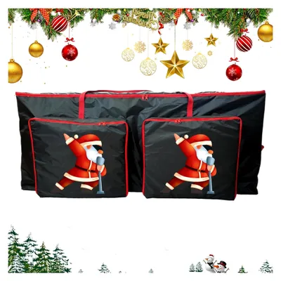 Produktbild von Christkranz Aufbewahrung - Wasserdichte Tasche für Weihnachtskränze - Staubdichter Beutel für Weihnachtsbaumdekoration und Lichterketten