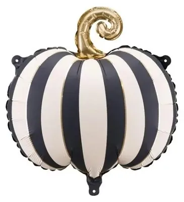 Obrázok produktu pre Fóliová balón "Tekvica v pruhách", 39x38 cm - PartyDeco