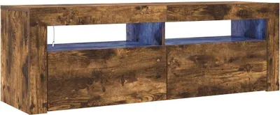 Produktbild von vidaXL TV-Schrank mit LED-Leuchten Räuchereiche 120x35x40 cm