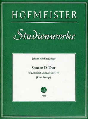 Produktbild von Sonate D-Durfür Kontrabaß und Klavier