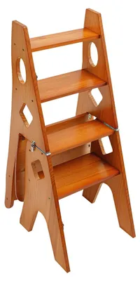 Image de Elzusha - Chaise pliante en bois, multifonctionnelle, avec une capacité de charge de 100 kg
