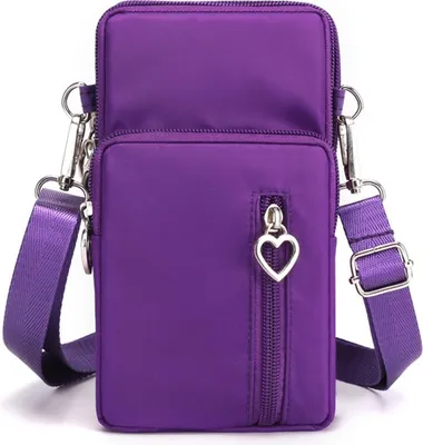 Image de INF Grande Pochette Téléphone: Nylon & Polyester, Multiples Couleurs Violet