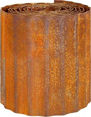 Produktbild von Gegolfde Metalrand - Landschaftsrand - Tuinabschottung - Cortenstahl - 30 cm x 20 cm - Korrosionsfest