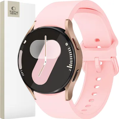 Produktbild von Tech-Protect watch strap Silicone Samsung Galaxy Watch4/5/5 Pro/6/7/FE, baby pink