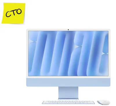 Produktbild von Apple iMac 24" CTO Blau (Gigabit Ethernet,TID.Num.)
