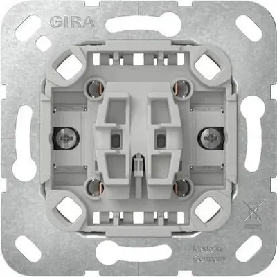 Zdjęcie produktu dla GIRA 310700, Przełącznik kołyskowy, Chrom, Szary, Ściana, LED, 240 V, 10 A