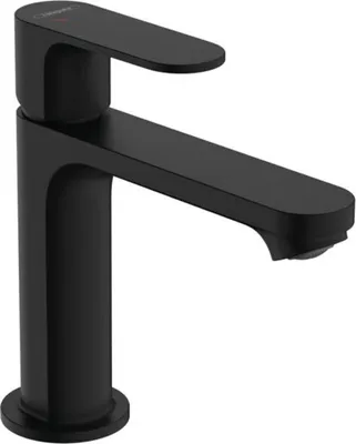 Zdjęcie produktu dla Hansgrohe Rebris S - Bateria umywalkowa z wylewką, CoolStart, EcoSmart, czarny matowy 72588670