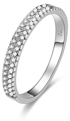 Produktbild von Silberring mit Zirkonia AGG337 - Umfang: 52 mm