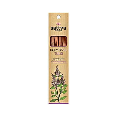 Obrázok produktu pre Prírodná indická vonná tyčinka Tulsi od značky Sattva, 15 ks