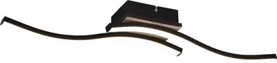 Image de Plafonnier LED ROUTE 5 W, 3000 K, 500 lm, plastique brun et noir, dimensions : 8 x 56 x 9 cm, IP20, RL