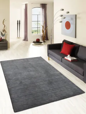 Produktbild von Teppich NONZA | Farbe: Grau; Größe: 70 x 140 cm | strapazierfähig und leicht zu reinigen | Wohnzimmer | Schlafzimmer