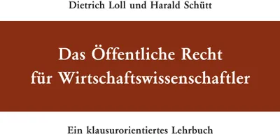 Produktbild von Das Öffentliche Recht für Wirtschaftswissenschaftler